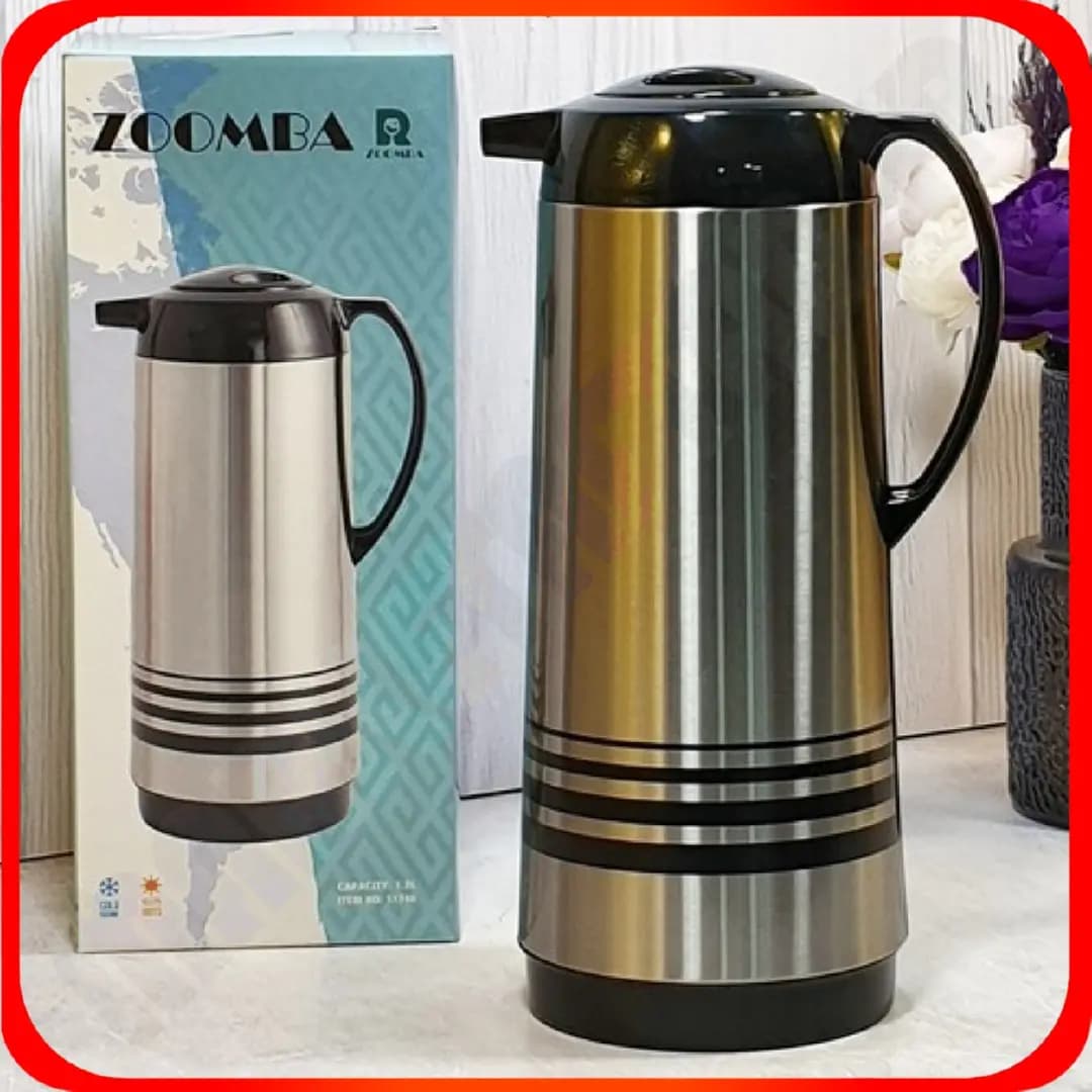 فلاکس 1.9 لیتری شیشه صورتی خطی ساده زومبا مدل S1746