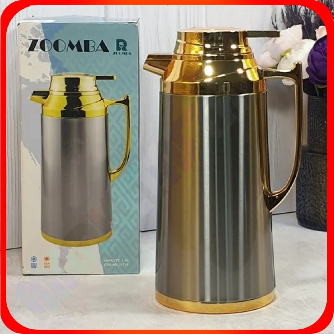 فلاکس 1.3 لیتری شیشه صورتی طلایی زومبا مدل S1718