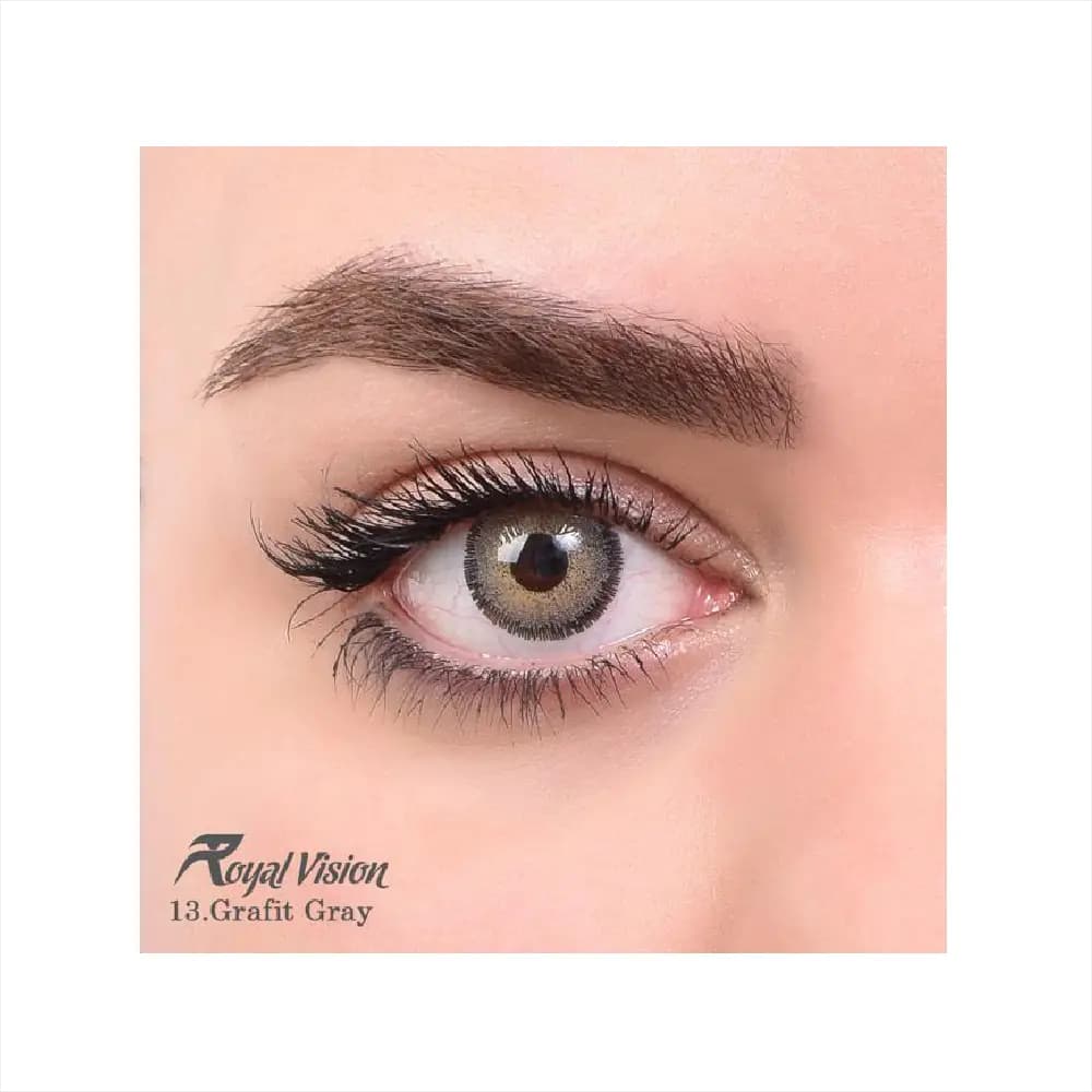 لنز رنگی رویال ویژن Royal Vision Daily Lens 13 Grafit Gray