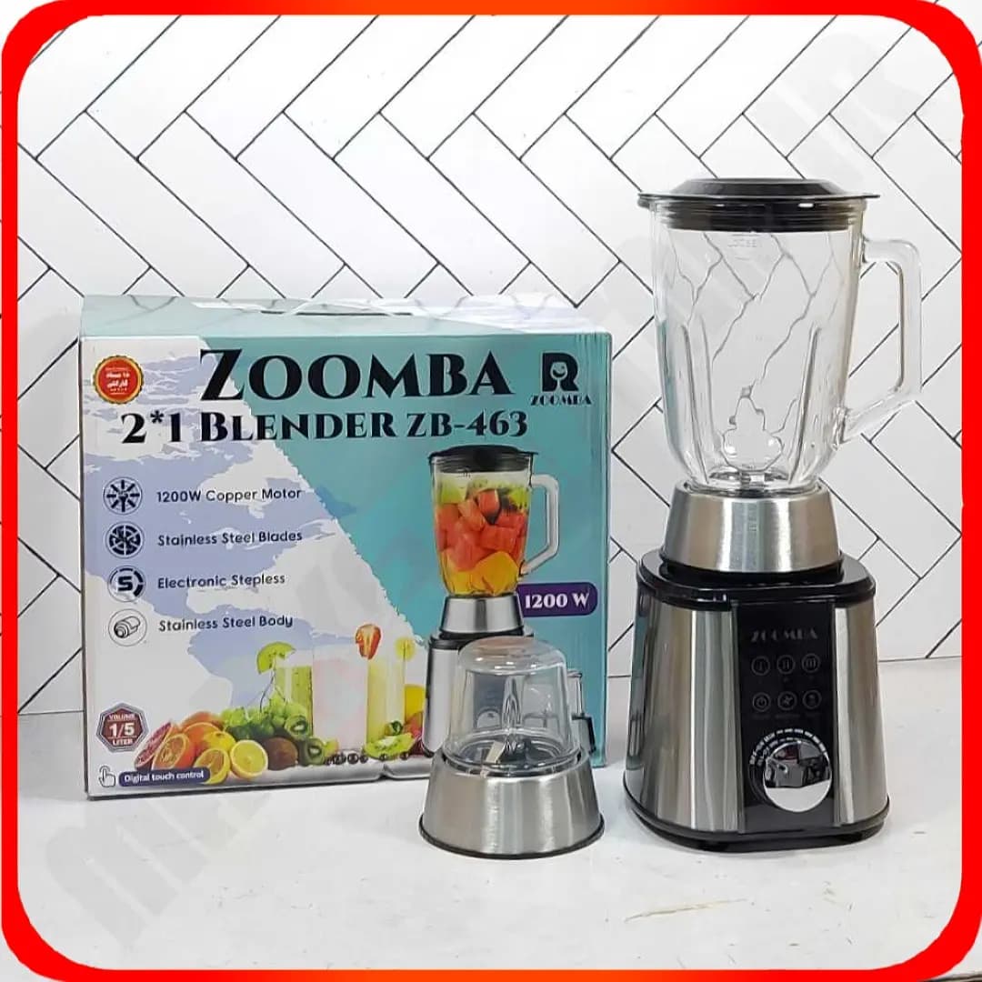مخلوط کن و آسیاب 2 کاره صفحه نمایش دار ZB-463 زومبا