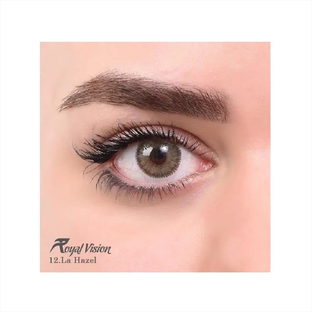 لنز رنگی رویال ویژن Royal Vision Daily Lens 12 La Hazel