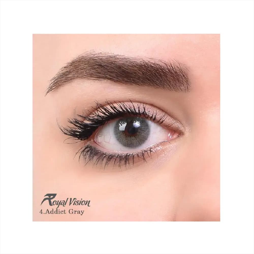 لنز رنگی رویال ویژن Royal Vision Daily Lens 04 Addict Gray