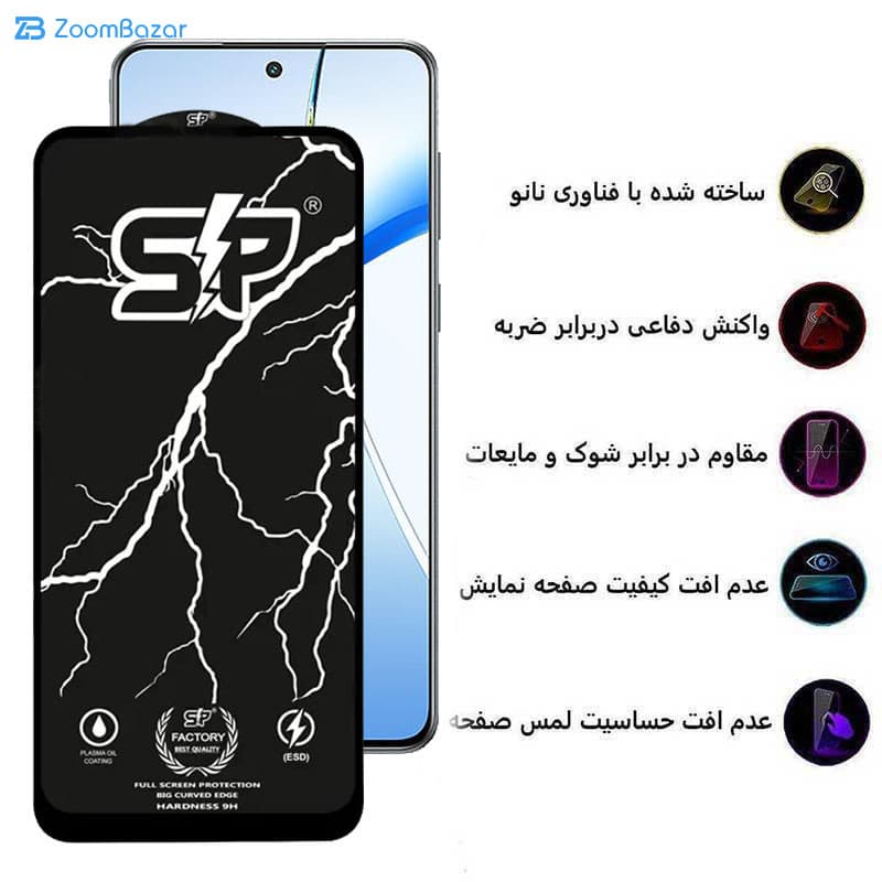 گلس اپیکوی مدل SP Factory مناسب برای گوشی موبایل وان پلاس Nord CE4/ Nord CE3/ 10R/ 10T/ Ace Pro/ Ace/ 10R 150W — تصویر ۳