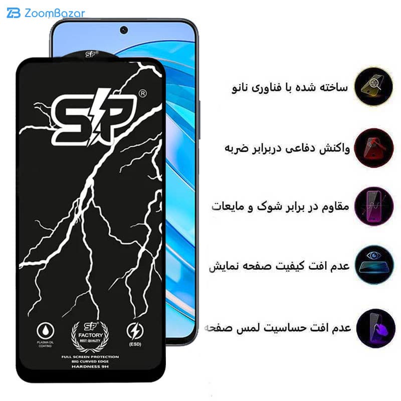 گلس اپیکوی مدل SP Factory مناسب برای گوشی موبایل آنر X8a/ X8b/ X8 4G/ 90 Lite/ 90 GT/ 10X Lite — تصویر ۴