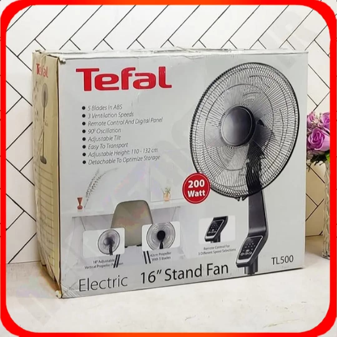 پنکه ایستاده تفال TL500 | 200 وات | مشکی