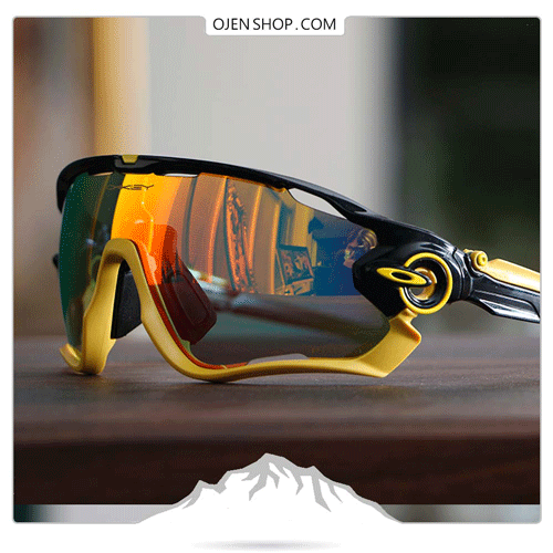 عینک دوچرخه سواری اوکلی Oakleyزرد