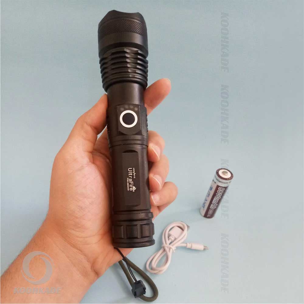 چراغ قوه ULTRA FIRE مدل P50-38000W (‌معیوب ) — تصویر ۳