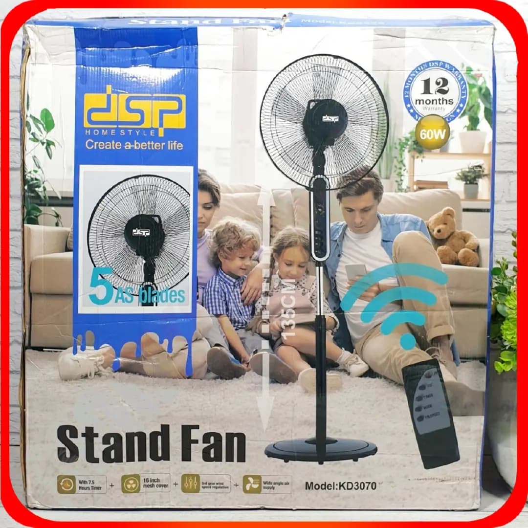 پنکه ایستاده DSP | مدل KD3070 | 60 وات