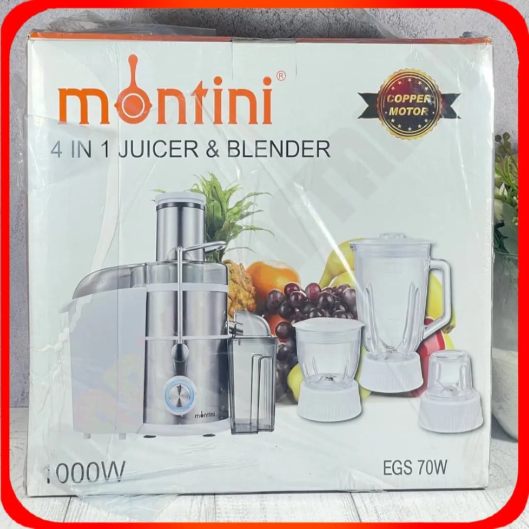 آبمیوه گیری 4 کاره مدل EGS70W مونتینی
