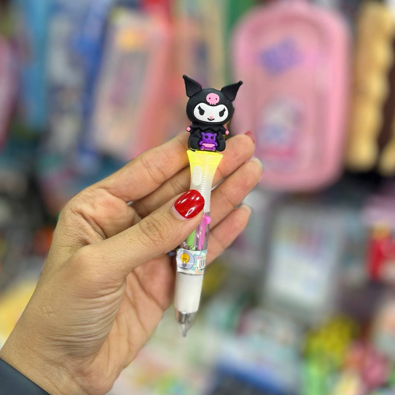 خودکار ۴ رنگ چراغدار کرومی — تصویر ۲