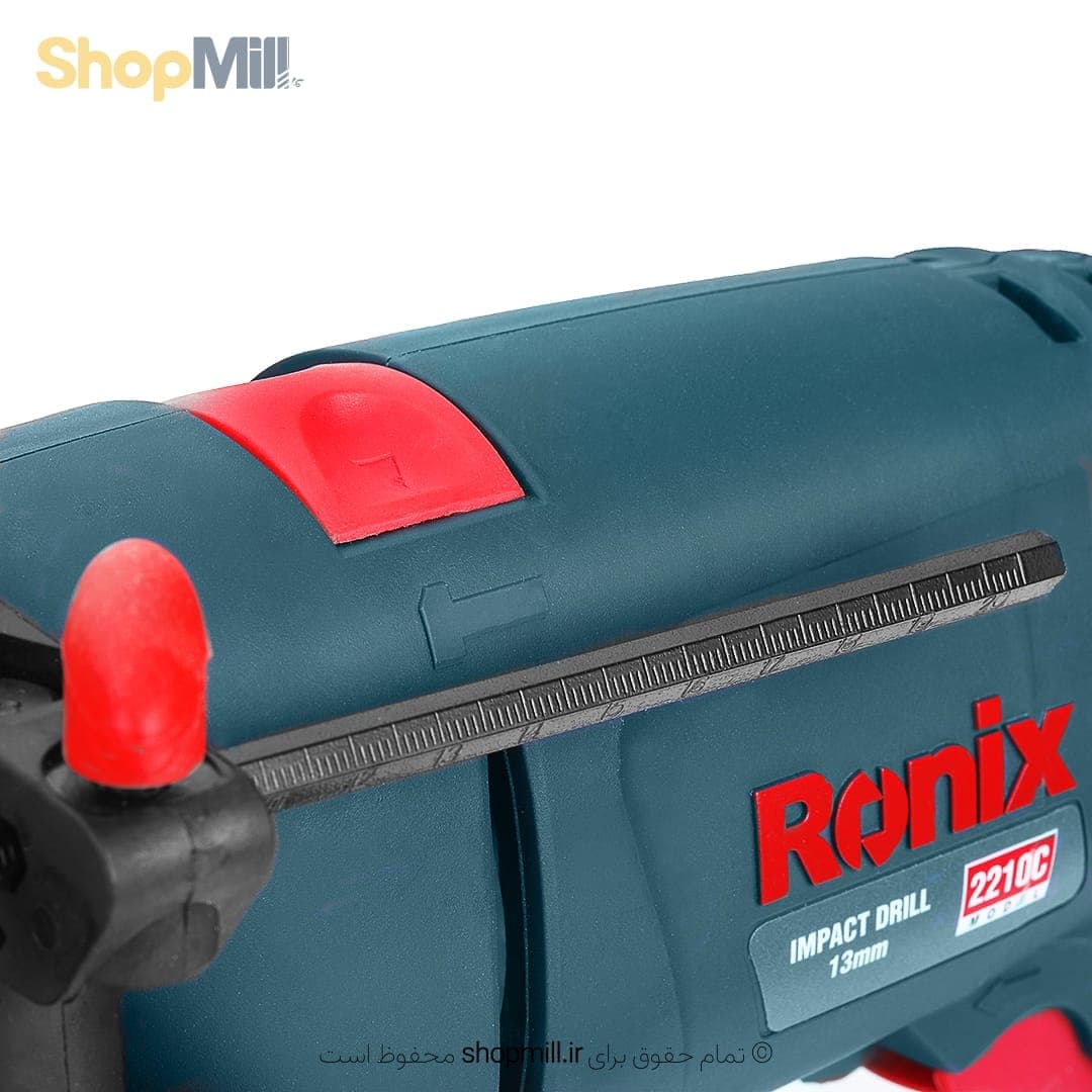 دریل 13 میلیمتری چکشی سه نظام آچاری رونیکس مدل 2210C — تصویر ۴