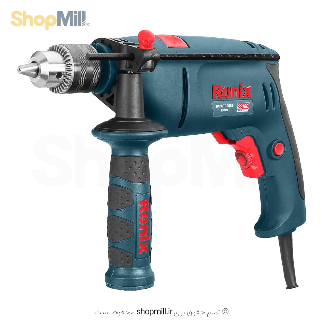 دریل 13 میلیمتری چکشی سه نظام آچاری رونیکس مدل 2210C