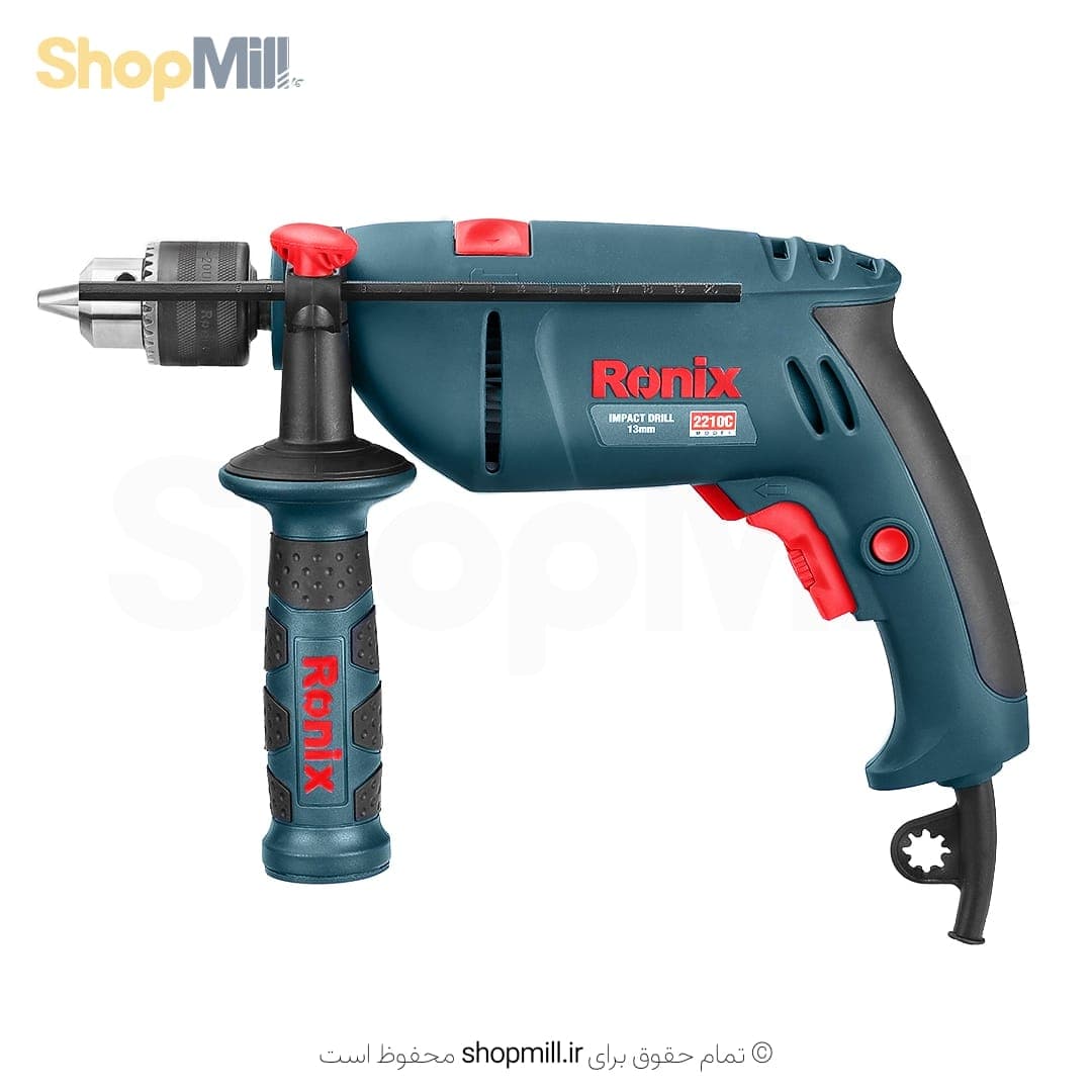 دریل 13 میلیمتری چکشی سه نظام آچاری رونیکس مدل 2210C — تصویر ۷