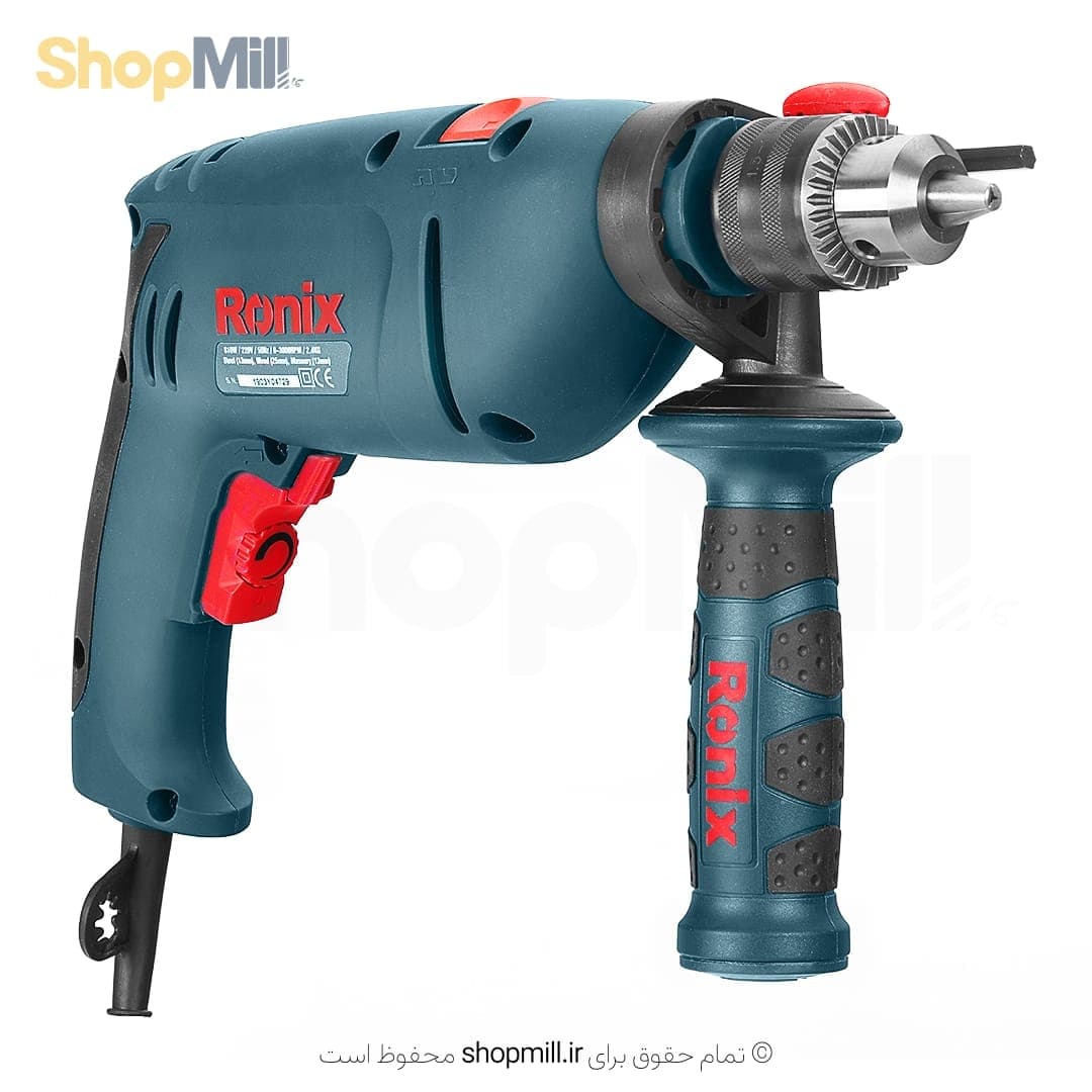 دریل 13 میلیمتری چکشی سه نظام آچاری رونیکس مدل 2210C — تصویر ۶