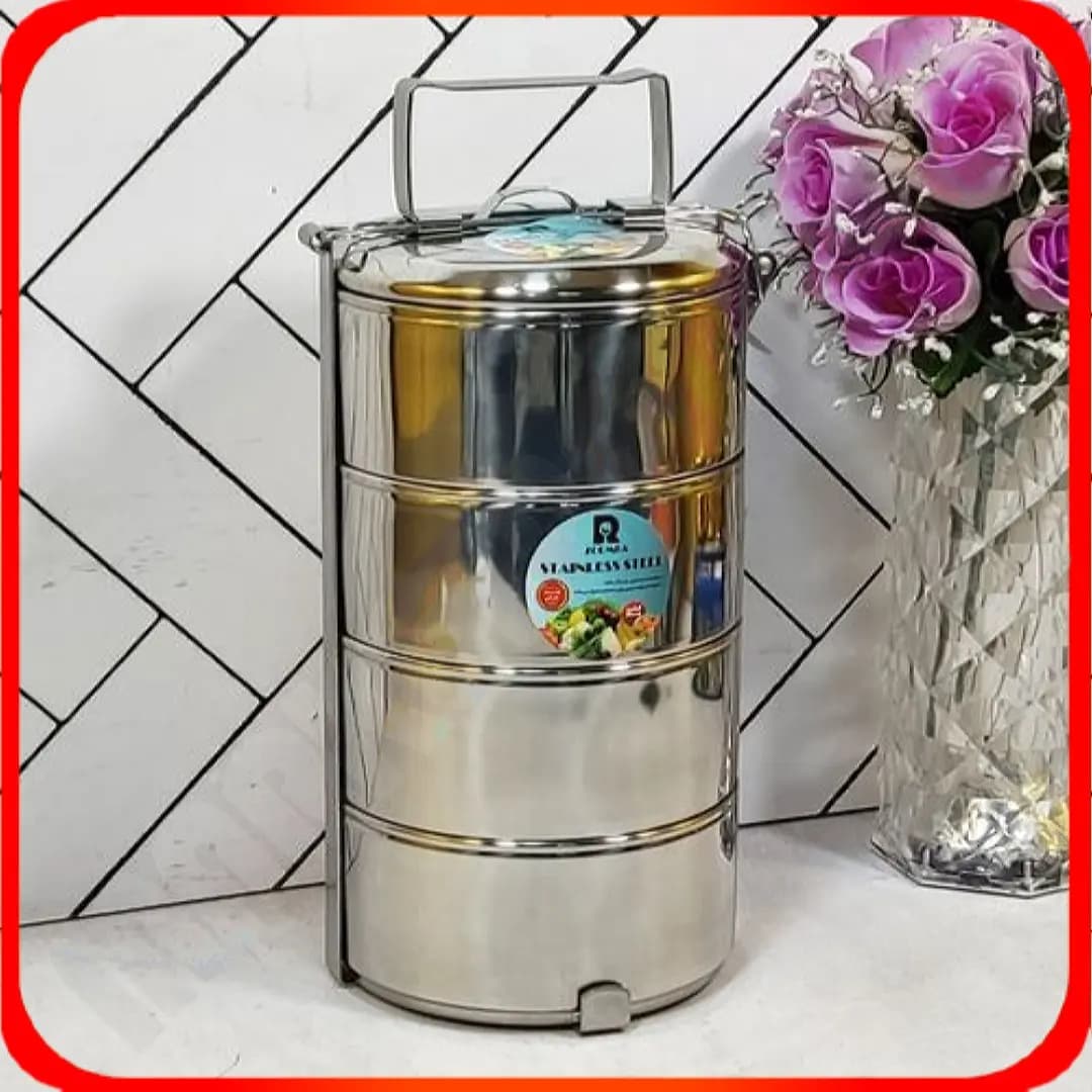 ظرف غذای 4 طبقه استیل B7061 زومبا