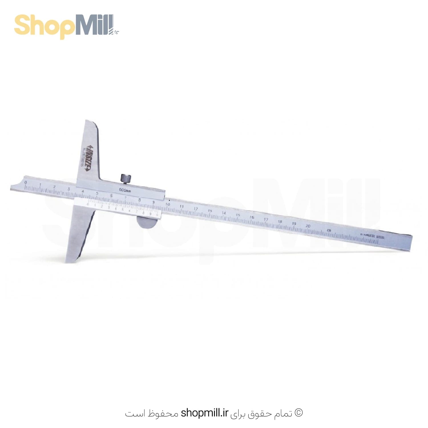 کولیس معمولی اینسایز (Insize) 20 سانتی متر عمق سنج استن استیل مدل 2001-1240