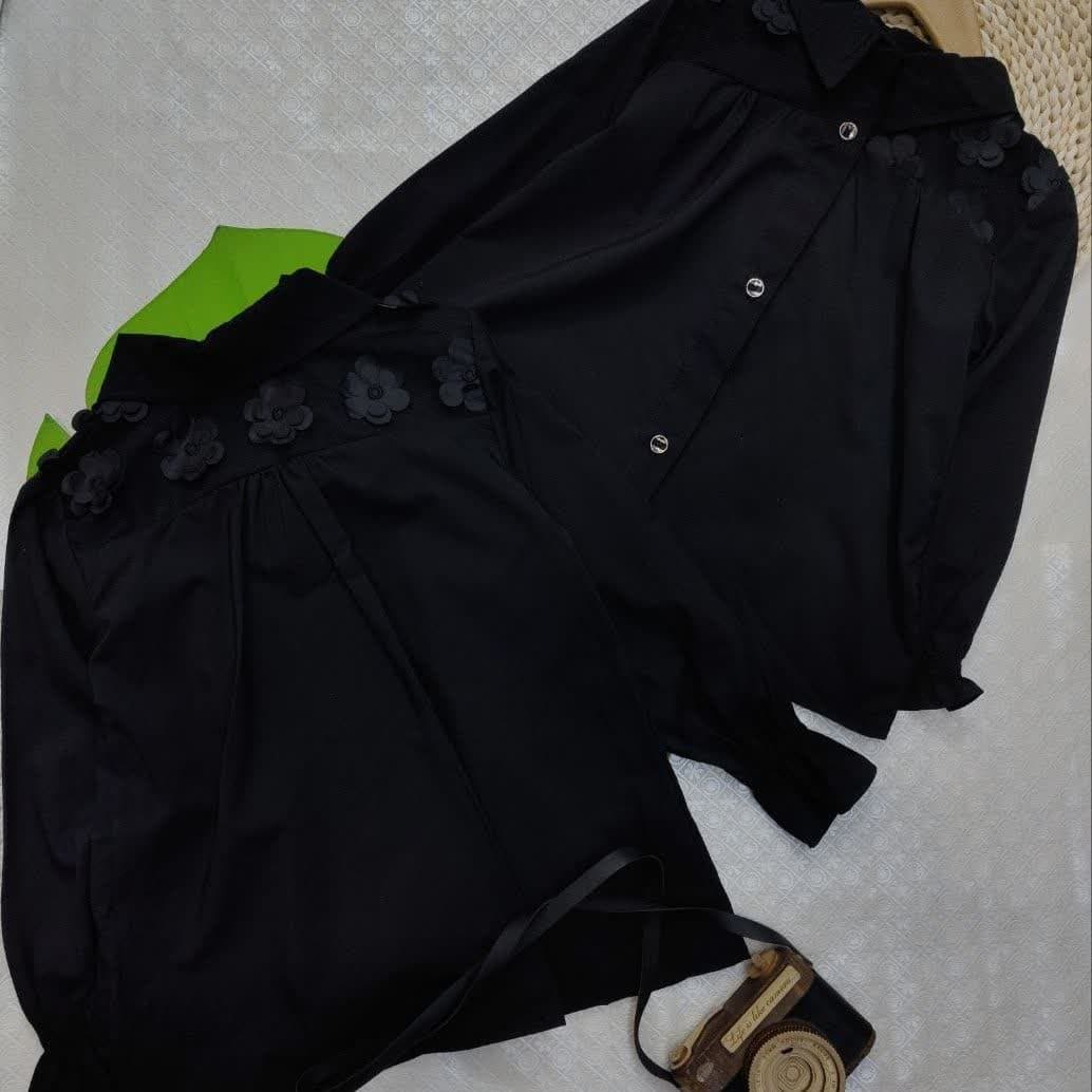 شومیز دخترانه محرمی طرح گل — تصویر ۳