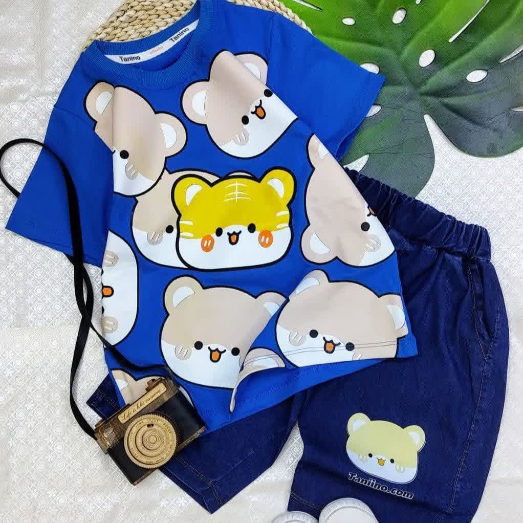 تیشرت شلوارک اسپرت خرس بامزه