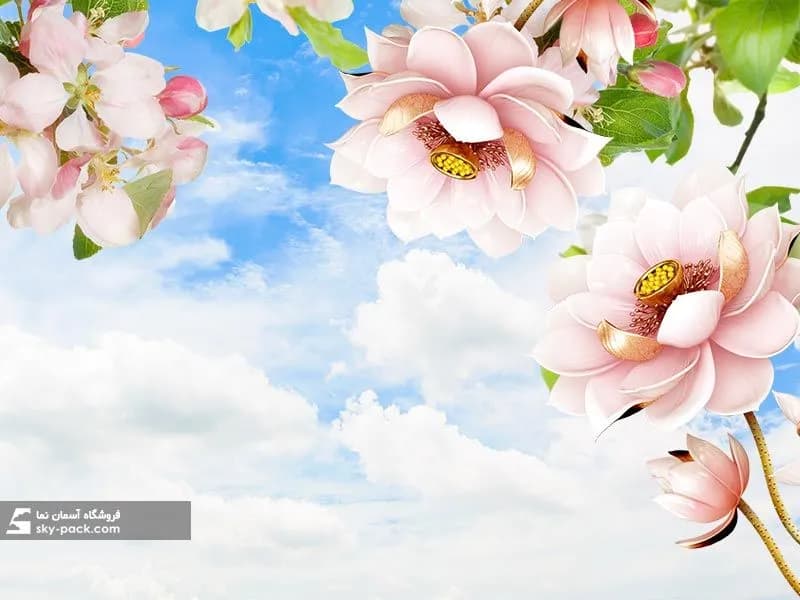 آسمان مجازی گل سه بعدی — تصویر ۳