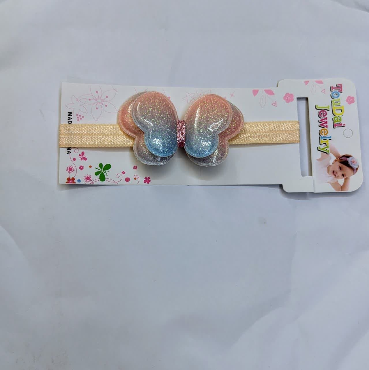 هدبند کشی دخترانه طرح پروانه برجسته هلوگرامی — تصویر ۷