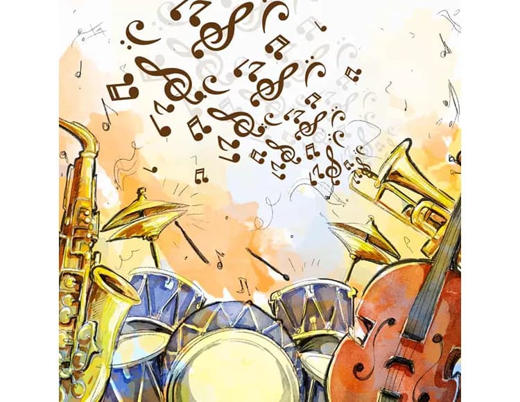 پوستر دیواری موزیک طرح جاز jazz