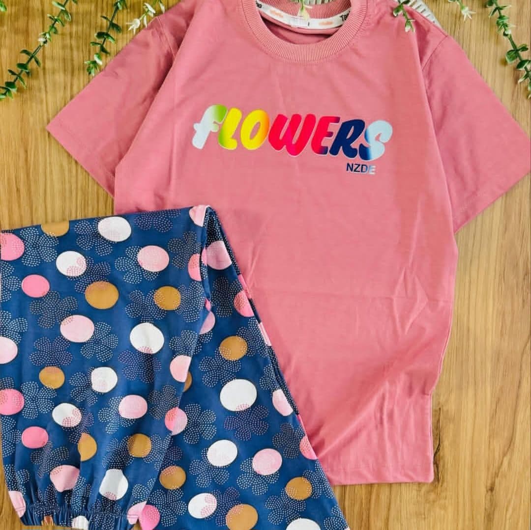 تیشرت و شلوار دخترانه FLOWERS