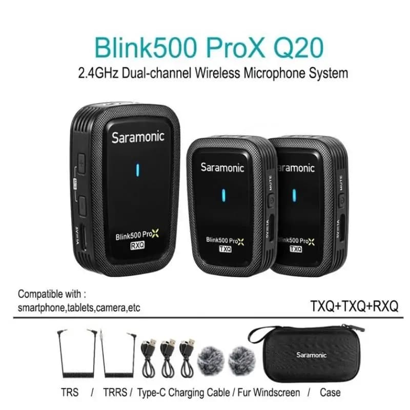 میکروفون بی سیم سارامونیک Saramonic Blink500 ProX Q20 wireless Microphone — تصویر ۴