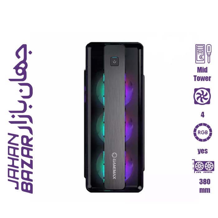 کیس گیمینگ گیم‌ مکس GameMax MoonLight White FRGB
