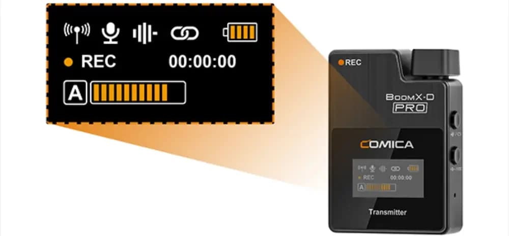 فرستنده میکروفون بی سیم کامیکا مدل Comica BoomX-D Pro TX — تصویر ۶