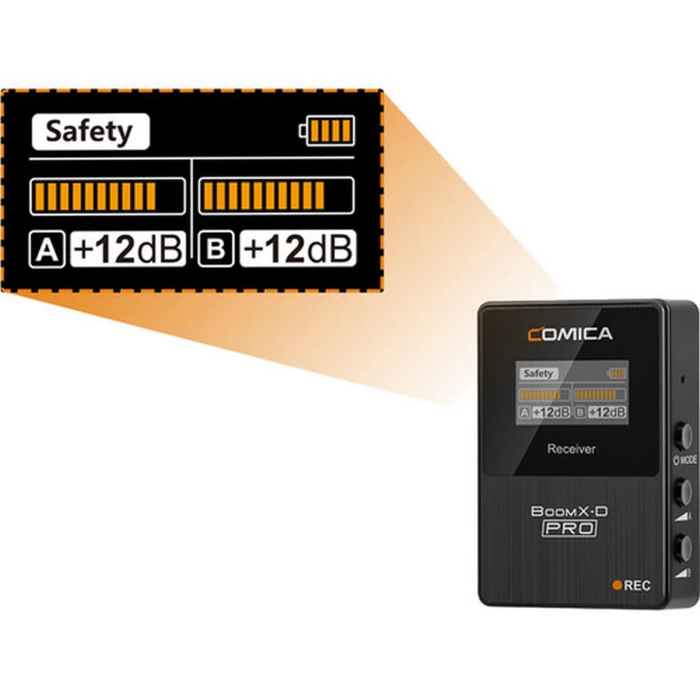 ست میکروفون بی سیم کامیکا COMICA BoomX-D Pro D2 — تصویر ۵