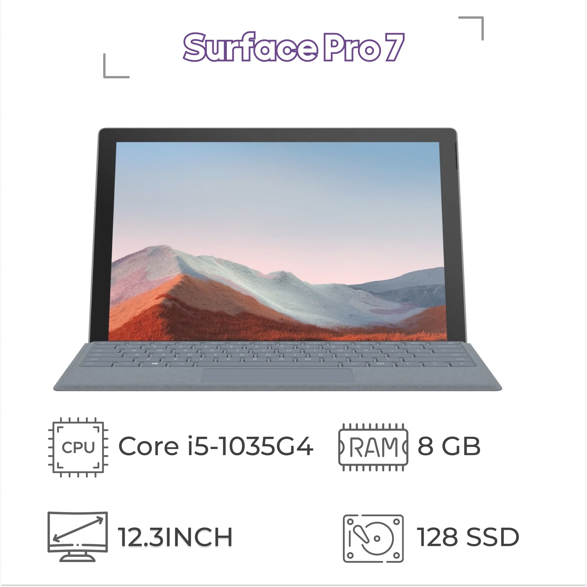 تبلت استوک سرفیس پرو Surface Pro 7 i5 8GB 128GB