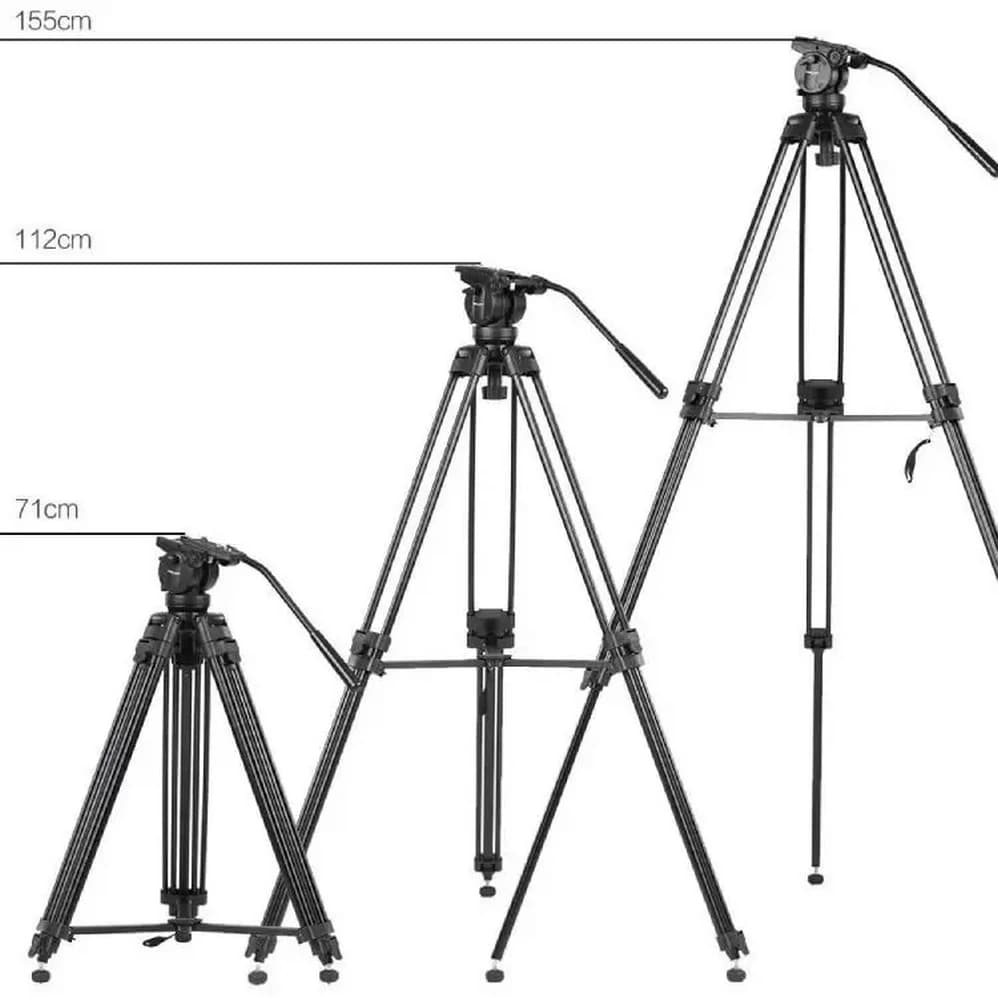 سه پایه فیلمبرداری کینگ جوی Kingjoy Professional Video Tripod VT-2500 — تصویر ۲