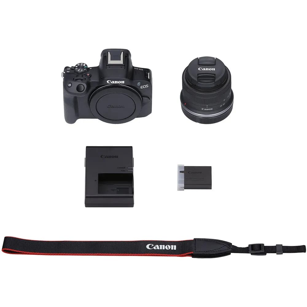 دوربین بدون آینه کانن Canon EOS R50 کیت لنز RF-S 18-45 & 55-210 — تصویر ۴