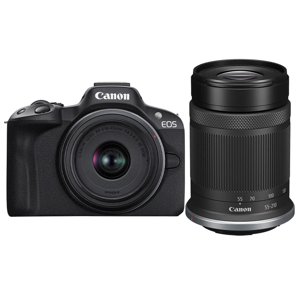 دوربین بدون آینه کانن Canon EOS R50 کیت لنز RF-S 18-45 & 55-210