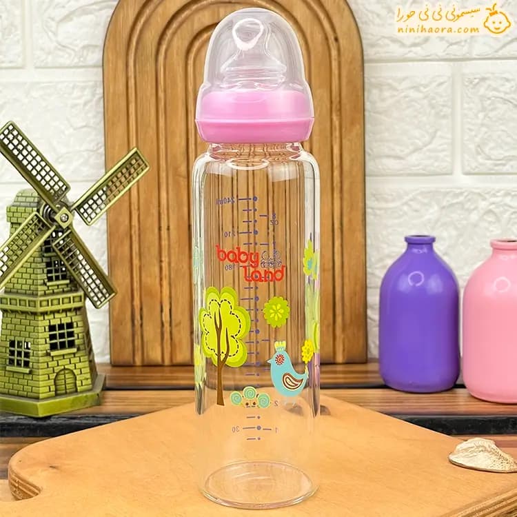 شیشه شیر پیرکس ۲۴۰ میل بی بی لند ارتودنسی 440 — تصویر ۳