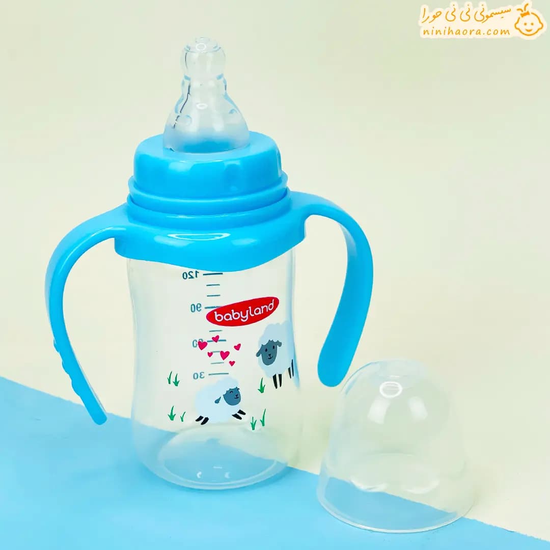 شیشه شیر دسته دار (۱۵۰ میلی) بیبی لند کد ۲۴۹ — تصویر ۸