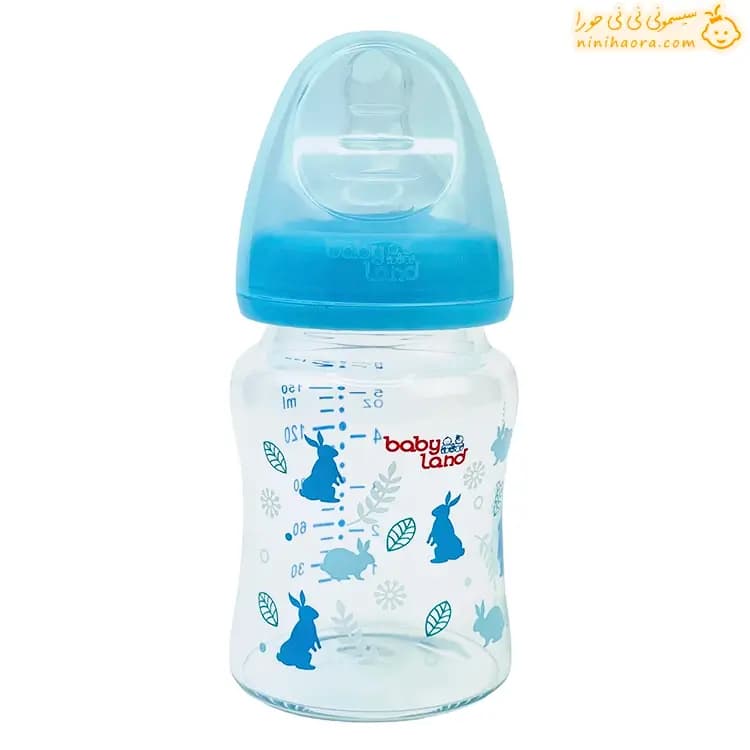 شیشه شیر پیرکس دهانه عریض بی بی لند465