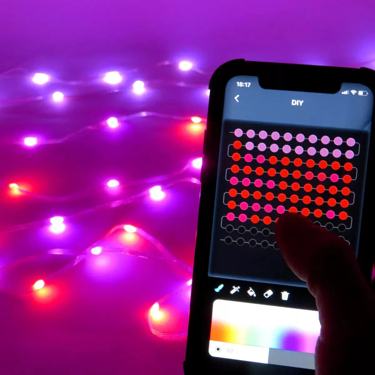 ریسه ال ای دی هوشمند مدل SMART کد ۲۸۱۲ طول ۱۰ متر — تصویر ۲