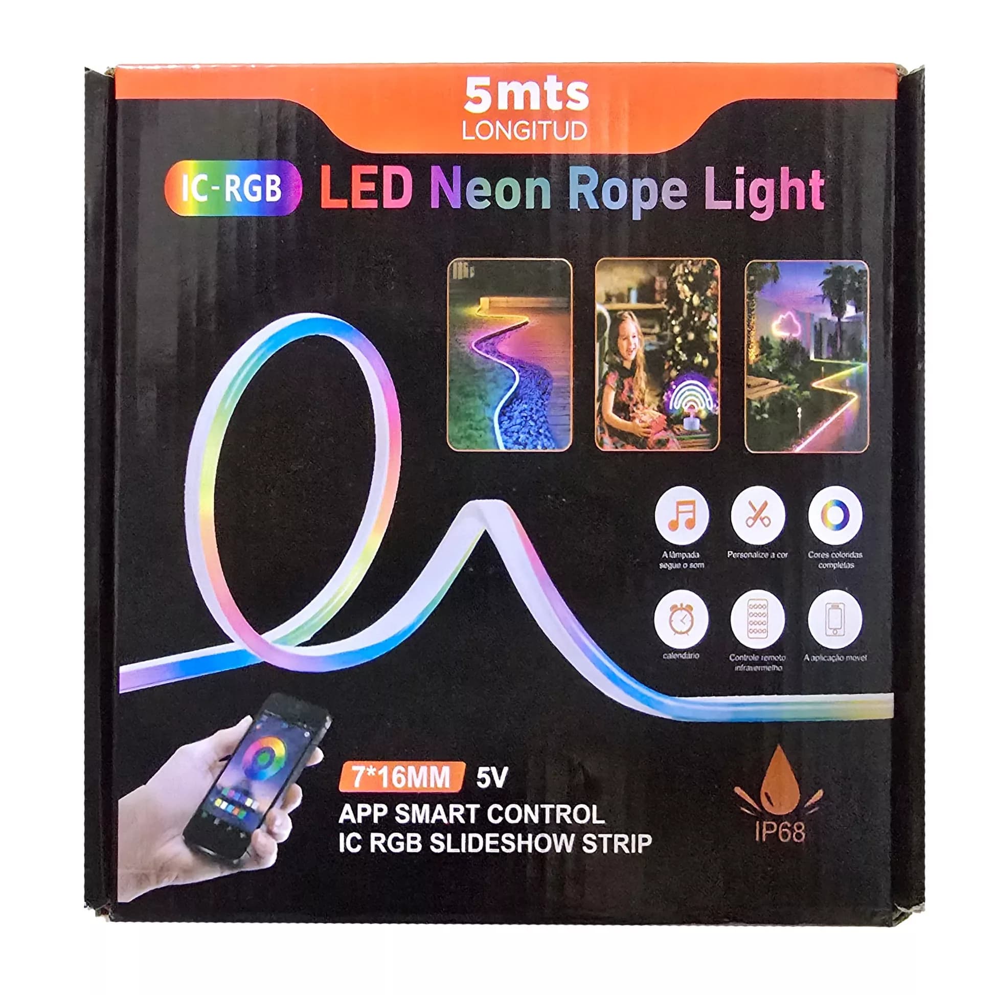 ریسه نئون فلکسی مدل RGB-IC طول 5 متر — تصویر ۳