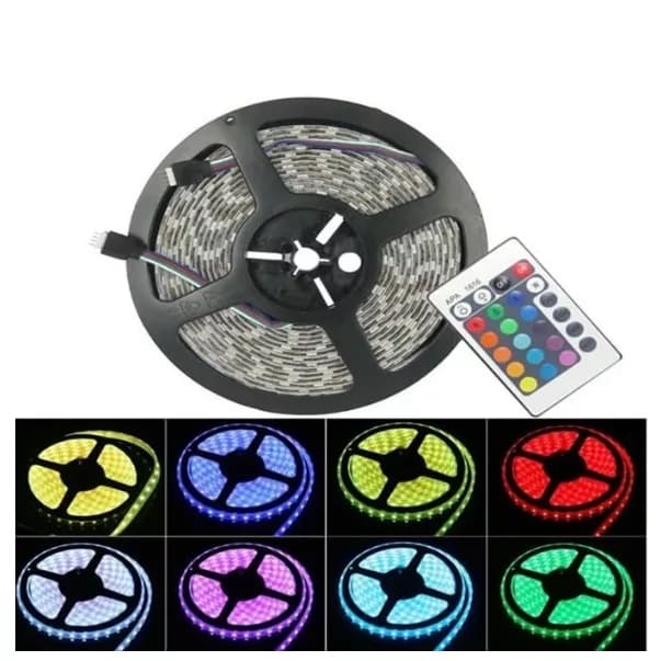 ریسه ال ای دی مدل دریم لایت گیمینگ 16 رنگ کد RGB 12v طول 10 متر — تصویر ۳