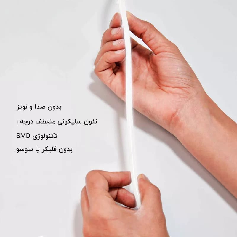 ریسه ال ای دی مدل نئون فلکسی 12V طول 0.5 متر — تصویر ۳