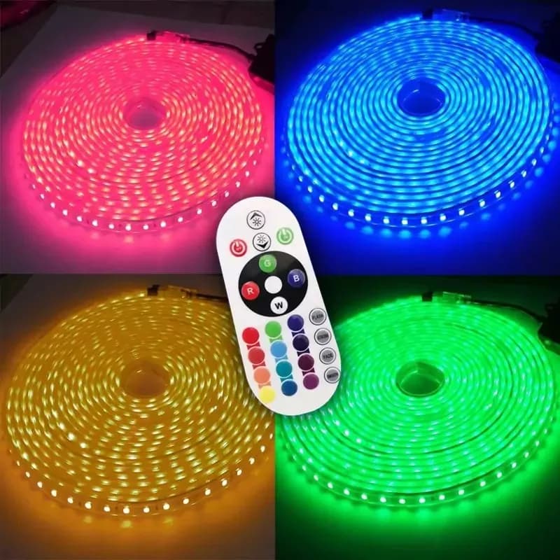 ریسه ال ای دی مدل شلنگی RGB طول 1 متر به همراه ریموت — تصویر ۲