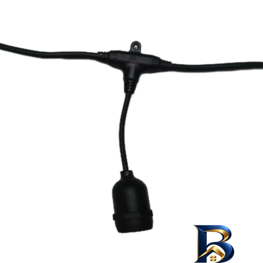 سرپیچ لامپ مدل ریسه کد 20X پایه E27 طول 10 متر — تصویر ۷