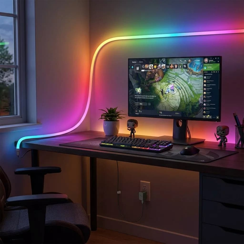 ریسه نئون فلکسی 12 ولت مدل RGB کد RGB12v طول 5 متر — تصویر ۲