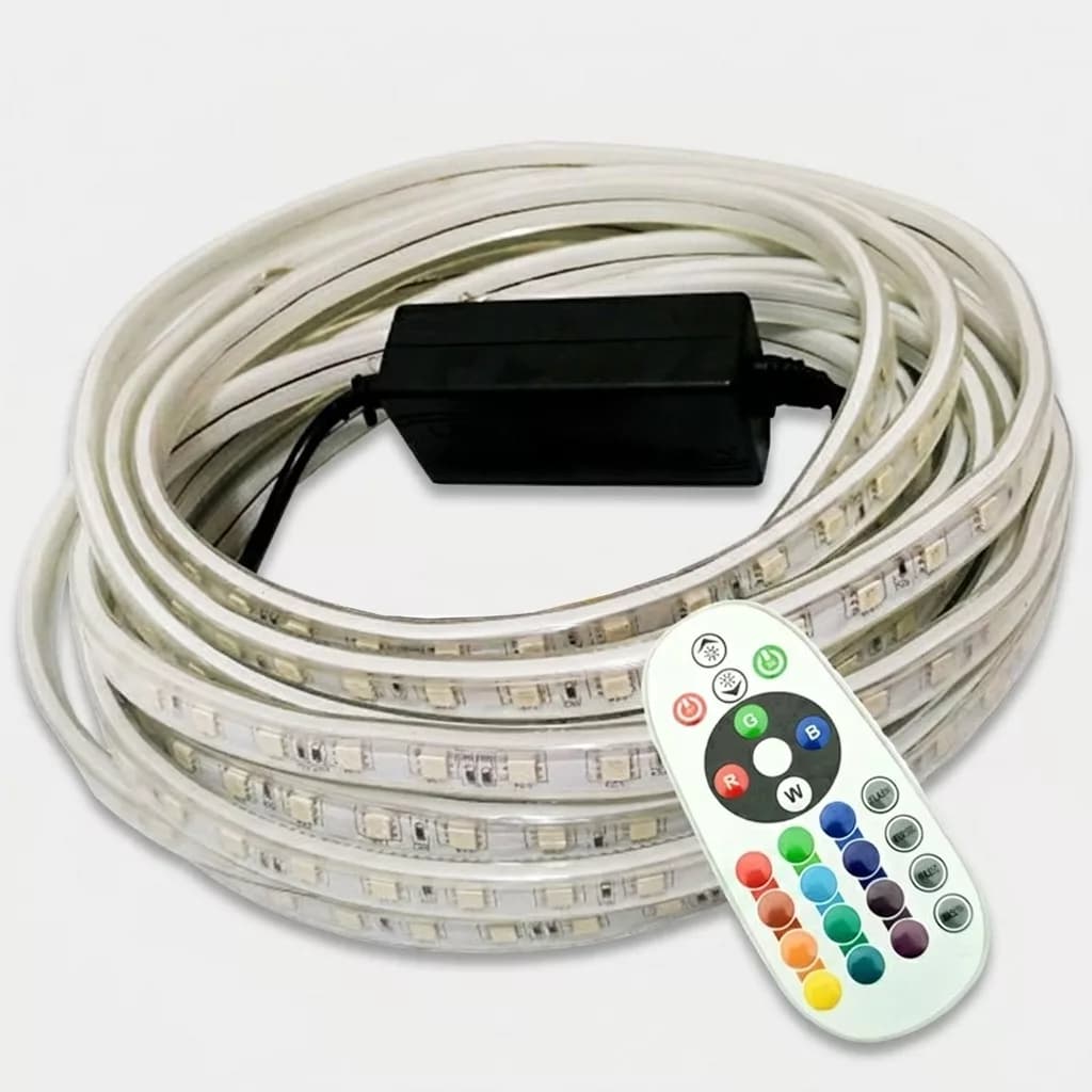 ریسه ال ای دی مدل شلنگی RGB طول 5 متر به همراه ریموت