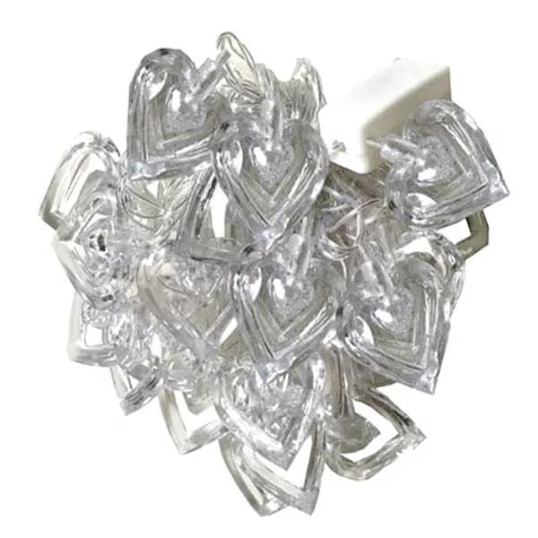 ریسه ال ای دی مدل قلب کریستالی کد 20Lamp طول 4.5 متر