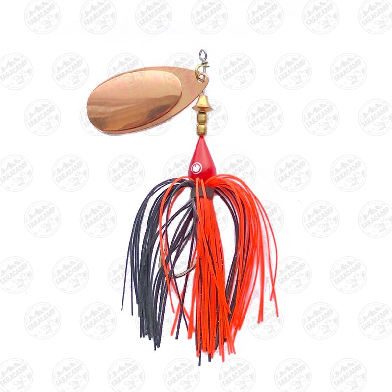 لانسه ماهیگیری ۲۰ گرم ایلبا Ilba ایتالیا مدل FLUORANGE/BLACK Blade Copper Reckless