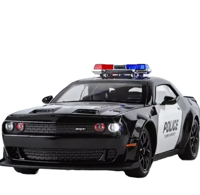 ماشین فلزی دوج چلنجر Hellcat پلیس مشکی مدل 172CZ