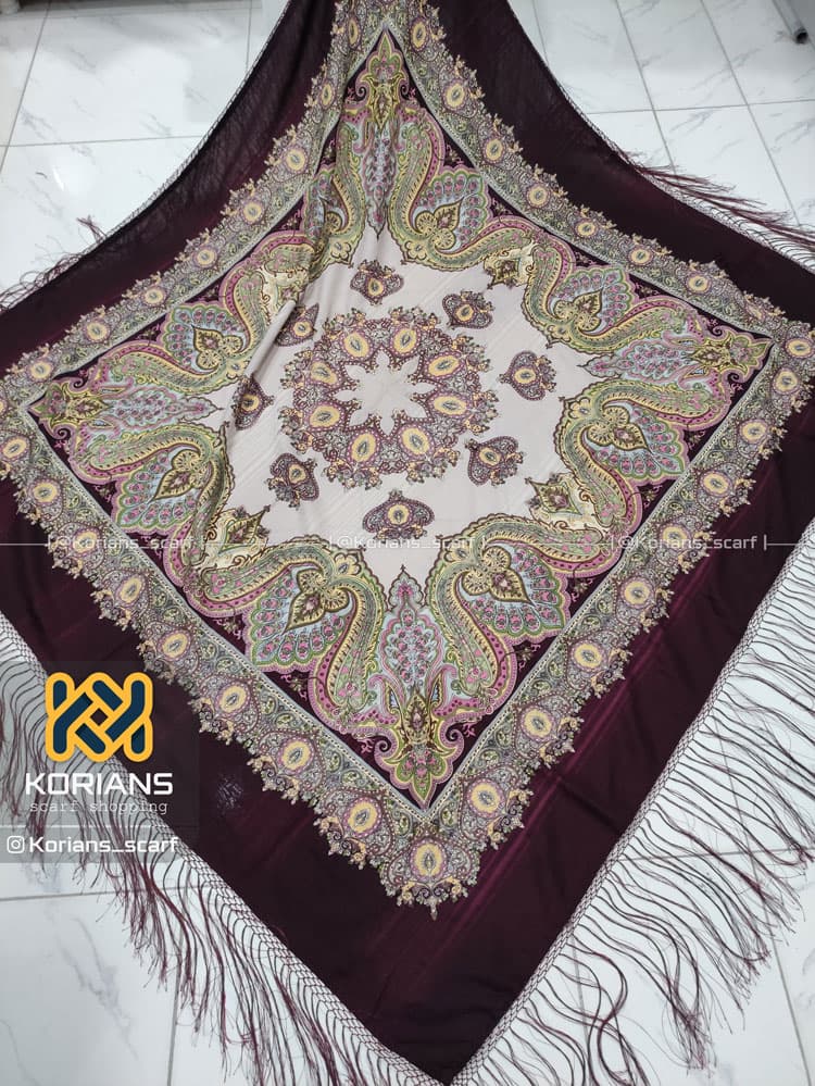 روسری پشمی دلار کد rw8733 — تصویر ۲