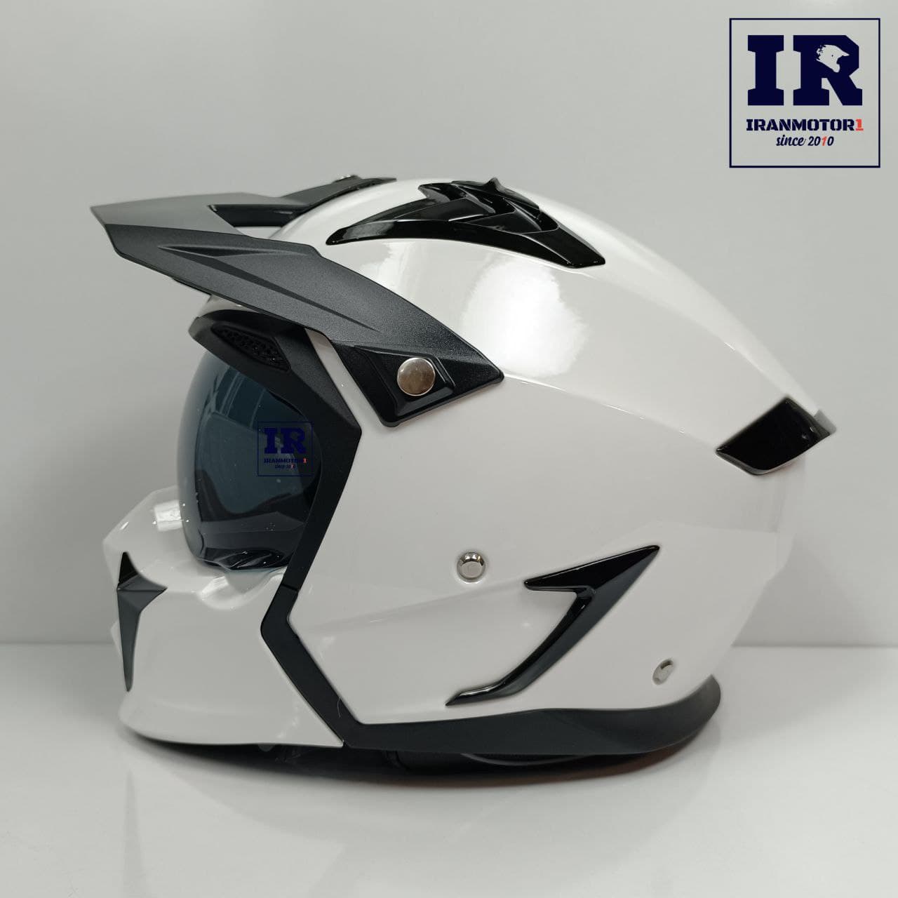 کلاه کاسکت فک جدا شونده راپیدو RAPIDO کد 890 – سفید